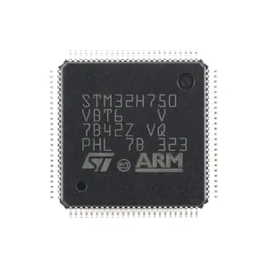 HXC MCU Nuevo y Original STM32H750VBT6 LQFP-100 para Cortex-M7 MCU de 32 bits 480MHz 128KB Flash 1MB RAM 82 I/O - Product Image 1