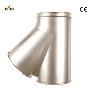 Tuyau de cheminée en acier inoxydable à double paroi certifié ISO9001, connexion Twist-Lock, environnements extérieurs difficiles, poêle - Product Image 1