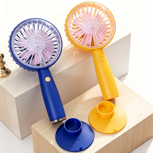 Ventilador de Mano Portátil, Simple y Elegante, Mini Ventilador de Escritorio con Soporte para Teléfono, Recargable, Enfriador de <span class=keywords><strong>Aire</strong></span> Personal, Ideal para Regalo de Boda - Product Image 5