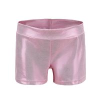 Ensemble de justaucorps de gymnastique personnalisé avec short métallisé pour filles, enfants, femmes, danse, cheerleading, entraînement