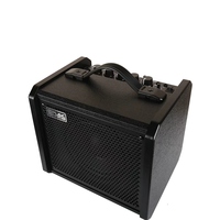Amplificateur combo basse OEM 40W avec haut-parleur large bande 6,5 pouces, radiateur passif pour OTG, égaliseur 3 bandes, AUX, marque privée, en bois