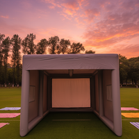 Tente de golf gonflable : Jouez au golf n'importe où avec notre simulateur de golf gonflable portable pour l'entraînement en simulateur.