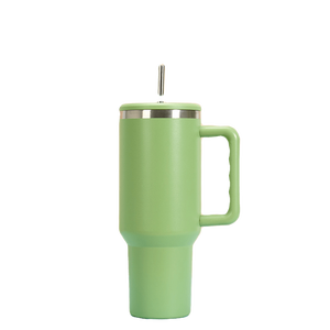 Gran capacidad 40oz portátil de doble pared de acero inoxidable 6-12 horas aislamiento térmico taza de viaje taza mango paja termo - Product Image 4