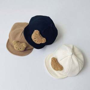 Unisex Baby <b>Winter</b> Beanie <b>Hats</b> Corduroy Checked Pattern Outdoor Use for Boys and <b>Girls</b> - Product Image 2