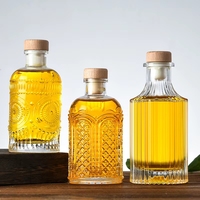 Bouteilles en verre personnalisées OLATEC 50 ml, 500 mini bouteilles en verre pour vin avec bouchon en liège pour Tequila, Vodka, Whisky, Botella Vidrio