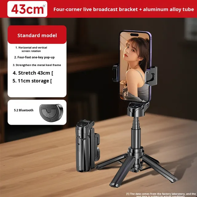Portable Desktop Camera Stabilizer Universal Compatibility Ultra-Mini Aluminium Alloy Plastic Four-Legged Stand