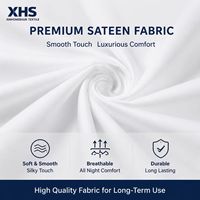 Tissu de literie de qualité commerciale en polyester et coton tissé, largeur extra-large, 80/20 40*40 250T Sateen, pour hôtel, villa, maison d'hôtes, drap de lit, couette