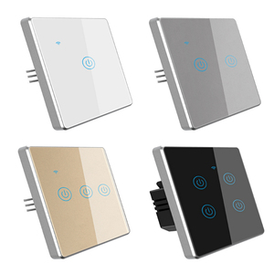 Oem ODM khung kim loại không dây tự động hóa nhà 220V bảng chuyển đổi điện Anh EU tường 1 2 3 4 gang tuya Wifi Cảm ứng thông minh chuyển đổi ánh sáng - Product Image 1