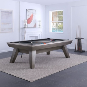 Table de billard de luxe <span class=keywords><strong>en</strong></span> <span class=keywords><strong>bois</strong></span> massif avec plateau <span class=keywords><strong>en</strong></span> ardoise, 7, 8 ou 9 pieds, style américain moderne, avec bancs - Product Image 5