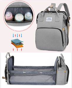 Xác ướp Túi Hot Bán công suất cao rắn xác ướp túi bé tã giường Ba Lô Xách Tay Gấp cũi với USB sạc - Product Image 2