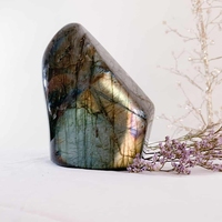 Pierre de Labradorite Naturelle Polie à Éclat Bleu, Forme Libre, pour la Guérison Spirituelle et les Cadeaux en Cristal – Vente en Gros