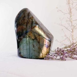 ลาบราโดไรต์สีน้ำเงินธรรมชาติคุณภาพสูง 1 ชิ้น รูปทรงอิสระ ขัดเงา สำหรับตกแต่ง - Product Image 2