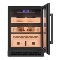 Humidor à cigares encastrable de 140 L avec contrôle de la température et de l'humidité par Wi-Fi