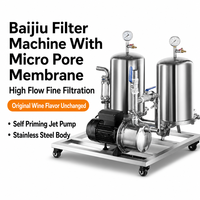 Machine de filtration de vin et clarificateur de Baijiu avec membrane microporeuse et moteur tout en cuivre, purificateur de liqueur pour cave