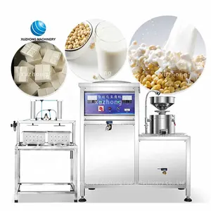 Máquina de tofu automática de alta eficiência, fabricante de grãos curd tofu máquina de processamento de produto de grãos de leite de soja