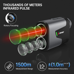 Sndway Sw-rf09, instrumen optik 1000m Mini Laser pengukur jarak teleskop untuk survei konstruksi bangunan - Product Image 2
