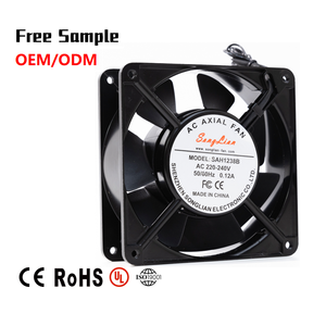 Ventola di Raffreddamento Assiale Industriale ad Alta Temperatura 120x120x38mm con Cuscinetti a Sfera, Brushless, AC 100-240V, OEM ODM, in Lega di Alluminio - Product Image 1