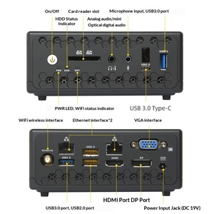 ZBOX N3160 คอมพิวเตอร์ขนาดเล็กแบบไร้พัดลม ระดับอุตสาหกรรม พร้อมพอร์ตเครือข่ายคู่ ใช้ชิปประมวลผล CI325 NANO Quad-Core จากจีน - Product Image 5