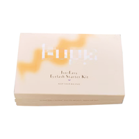 Boîte d'emballage personnalisée pour faux cils avec rabat articulé, coffret cadeau pour kit de cils avec insert en papier et séparateurs en plastique à changement progressif