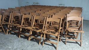 <span class=keywords><strong>Location</strong></span> de chaises pliantes Wimbledon pour banquet, salle à manger, résine PP plastique aspect bois, pour <span class=keywords><strong>mariage</strong></span> - Product Image 2