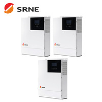 Onduleur solaire hybride hors réseau SRNE 24V 3KW 5KW 10KW 110/120VAC avec chargeur solaire MPPT et onde sinusoïdale pure