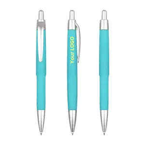 RTS Advertising Pen Can Print Logo Press Multi-color Plastic Ball Point Pen Business Promotion Gift Pen