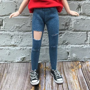 Yüksek kaliteli el yapımı 30cm 1/6 ölçekli bjd blythe doll oyuncak bebek giysileri T-shirt ve pantolon tayt dikenli FR blyte ve PP bebek