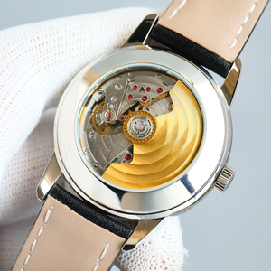 Montre mécanique sophistiquée et audacieuse pour homme et femme, série noire, avec boîtier en cristal saphir et lunette en acier inoxydable – Offre spéciale - Product Image 5