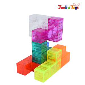 Jouets en blocs magnétiques, tuiles magnétiques éducatives pour enfants, cubes de puzzle pour développer l'intelligence - Product Image 2
