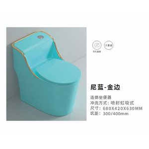 Water WC in ceramica blu, - Product Image 2