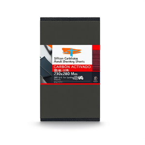 Hojas de papel de lija de carburo de silicio 230x280 mm, grano 280, para discos de lijado - Product Image 2