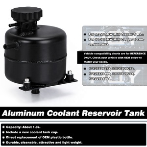 Réservoir et <span class=keywords><strong>bouchon</strong></span> de réservoir de liquide de refroidissement en aluminium, accessoires de voiture pour 02-08 BMW <span class=keywords><strong>Mini</strong></span> <span class=keywords><strong>Cooper</strong></span> S R52 R53 - Product Image 3