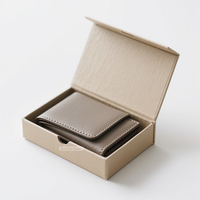 Emballage de portefeuille pour hommes de luxe Oem Odm avec logo personnalisé Boîte magnétique personnalisée pour accessoires de mode