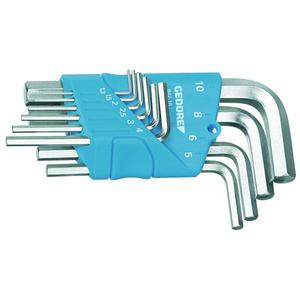 GEDORE - 1505408 Jeu de clés Allen hexagonales métriques dans un support en plastique (10 pcs.) -Clés EAN 4010886814994 ALLEN - Product Image 1
