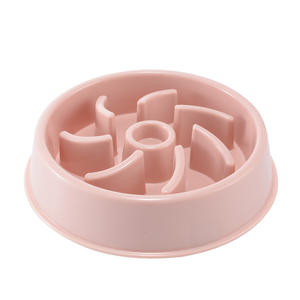 Dog Slow Feeder Plastic <span class=keywords><strong>Pet</strong></span> <span class=keywords><strong>Bowl</strong></span> com Anti-Slip Bottom para Cães e Gatos Forma Arredondada - Product Image 1