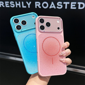 Nouvelle coque de téléphone magnétique à paillettes dégradées pour iPhone 18 17 Pro Max, étui de luxe en diamant pour iPhone 17 16 15 14 13 - Product Image 1