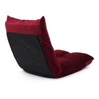 Fauteuil de sol personnalisable et confortable pour la méditation, chaise longue pliable et réglable pour le gaming, fauteuil inclinable de sol