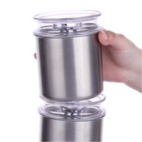 Boîte de conservation en acier inoxydable 304 avec couvercle à revêtement UV, hermétique sous vide, empilable, compatible congélateur, grande capacité, design moderne