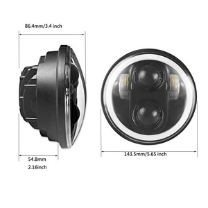 Faro Led de 5,75 pulgadas para <span class=keywords><strong>Harley</strong></span> Davidson, accesorios de sistema de iluminación de motocicleta, piezas de <span class=keywords><strong>Harley</strong></span> Sportster, Iron 883 - Product Image 3