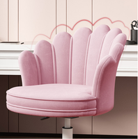 Chaises de salle à manger réglables en hauteur, style « Petals », pour ordinateur, rose vif, mignonnes, pour chambre de fille