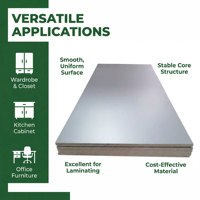 Panneaux stratifiés en mélamine hydrofuges en gros, panneaux de particules structurels de qualité E0/E1 pour panneaux et planches muraux