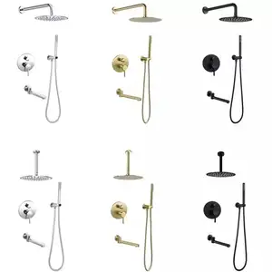 Brass Bath Shower Set Bath Shower Faucets Bathroom Shower Bath With Hot Cold Water