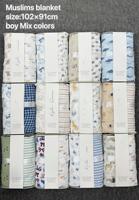 Lot de 2 couvertures d'emmaillotage en mousseline 100 % coton pour bébé, couvertures de réception pour nouveau-né, vente en gros OEM ODM