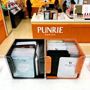 Boîte <span class=keywords><strong>de</strong></span> présentation <span class=keywords><strong>de</strong></span> masques faciaux en acrylique portable pour <span class=keywords><strong>magasin</strong></span> <span class=keywords><strong>de</strong></span> détail, comptoir personnalisé, boutique <span class=keywords><strong>de</strong></span> cosmétiques - Product Image 1