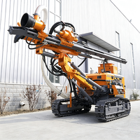 Machine de forage minière portable à moteur diesel pour puits profonds, avec moteur et boîte de vitesses, moteur 88 kW, profondeur max. 100 m