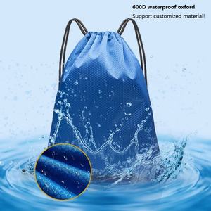 Custom Printed <b>Waterproof</b> Nylon Oxford Polyester Drawstring Sport Backpack Medium Gym <b>Swimming</b> <b>Bag</b> Logo for Outdoor Advertising - Product Image 3