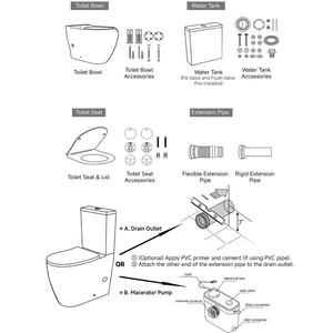 WC Vortex Tornado à chasse silencieuse, cuvette et réservoir deux pièces, en céramique quartz, pour salle <span class=keywords><strong>de</strong></span> bain domestique, 4 étoiles - Product Image 5