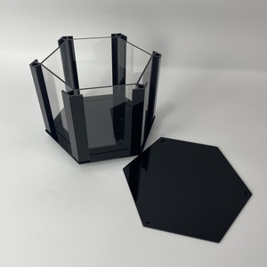 Factory Custom Modern Rotating Acrylic Display <b>Stand</b> Easy Assembly Color Custom Trading Card Grading Slab Display For Home Deskt - Product Image 6