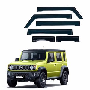 6 Pièces Protection UV Accessoires Jimny Pare-Pluie Noir Déflecteur d'Air Vitre Latérale Voiture pour Suzuki Jimny 2023 2024 5 Portes - Product Image 1