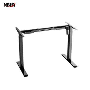 Escritorio con un solo motor Sit-Stand From Back to Basics Workstream Collection Diseño moderno con elevador eléctrico convertible Característica inferior - Product Image 3